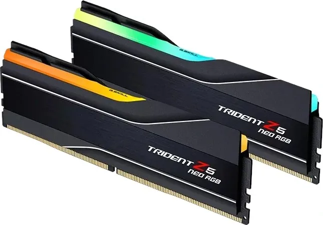 G.Skill Trident Z5 Neo RGB 64 GB (2x32 GB) DDR5 6000 MHz CL32 F5-6000J3238G32GX2-TZ5NR G.Skill Trident Z5 Neo RGB 64 GB (2x32 GB) DDR5 6000 MHz CL32 F5-6000J3238G32GX2-TZ5NR