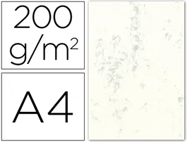 Michel Papel Marmoleado A4 200 gr Pack 100H Gris