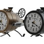 DKD Home Decor Reloj de Sobremesa Metal Helicopter Surtido de 2 Unidades