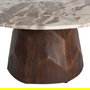 Mesa Centro Madera-Mármol Salón 90 X 90 X 40 cm