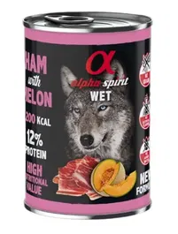 Alpha Spirit Alimento Húmedo Completo para Gatos Jamón con Melón Lata 6x400 gr