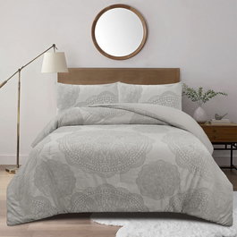 DKD Home Decor Colcha Boho Gris 260 x 180 cm (2 Unidades) Poliéster Jacquard