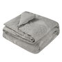 DKD Home Decor Colcha de Algodón Jaquard Gris 180x260 cm