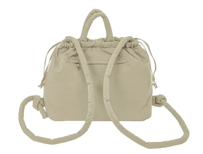 Safta Bolso Mochila Moos Cápsula Beige Claro 31x40x17 cm