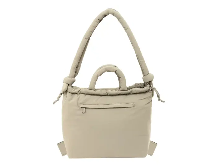 Safta Bolso Mochila Moos Cápsula Beige Claro 31x40x17 cm