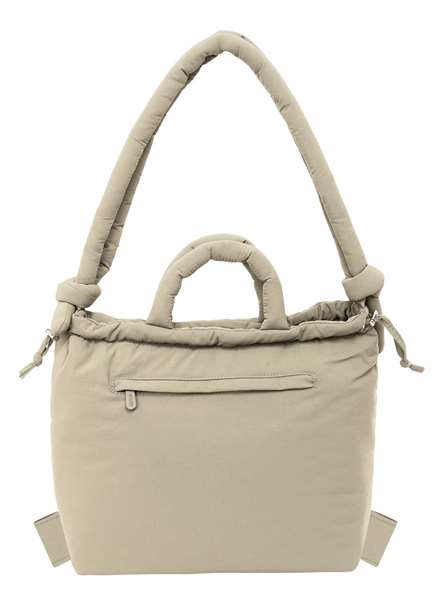 Safta Bolso Mochila Moos Capsula Acolchado Beige Claro