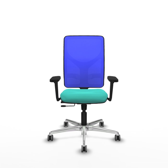 PIQUERAS Y CRESPO Silla de oficina Motilla Turquesa y Azul