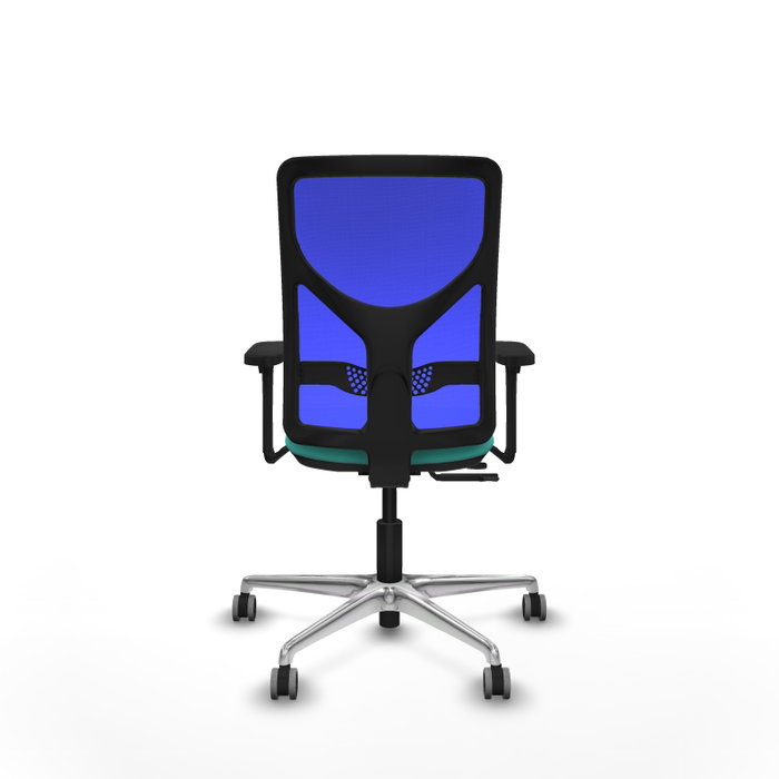 PIQUERAS Y CRESPO Silla de oficina Motilla Turquesa y Azul