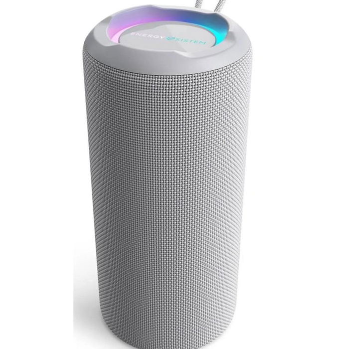 Energy Sistem Soundbliss - Altavoz Bluetooth 5.4 40W, IPX6 Resistente al Agua, 12h Autonomía, Plástico Reciclado, Radio FM, USB-C, Gris