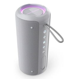 Energy Sistem Soundbliss - Altavoz Bluetooth 5.4 40W, IPX6 Resistente al Agua, 12h Autonomía, Plástico Reciclado, Radio FM, USB-C, Gris