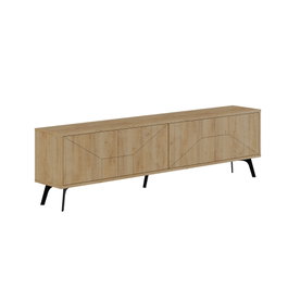 Hanah Home Soporte TV Dune Roble 180x50x29.6 cm Moderno Industrial Escandinavo
