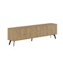 Hanah Home Soporte TV Dune Roble 180x50x29.6 cm Moderno Industrial Escandinavo
