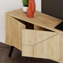 Hanah Home Soporte TV Dune Roble 180x50x29.6 cm Moderno Industrial Escandinavo