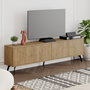 Hanah Home Soporte TV Dune Roble 180x50x29.6 cm Moderno Industrial Escandinavo