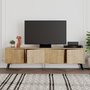 Hanah Home Soporte TV Dune Roble 180x50x29.6 cm Moderno Industrial Escandinavo