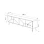 Hanah Home Soporte TV Dune Roble 180x50x29.6 cm Moderno Industrial Escandinavo