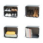 Zapatero Modular Portátil InnovaGoods Gris 36 pares