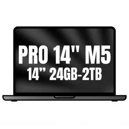 Apple MacBook Pro 14 Pulgadas con chip M5 Pro, 18 núcleos CPU, 24GB RAM, 2TB SSD, 20 núcleos GPU, Negro Espacial - MGDT4Y/A