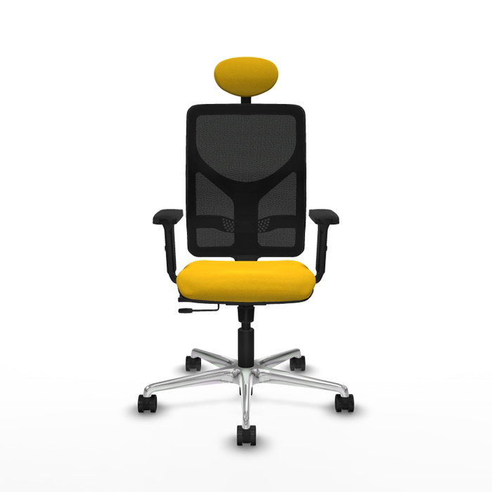 PIQUERAS Y CRESPO Silla de oficina Motilla con mecanismo Sincro/Traslack, Amarillo y Negro PIQUERAS Y CRESPO Silla de oficina Motilla con mecanismo Sincro/Traslack, Amarillo y Negro