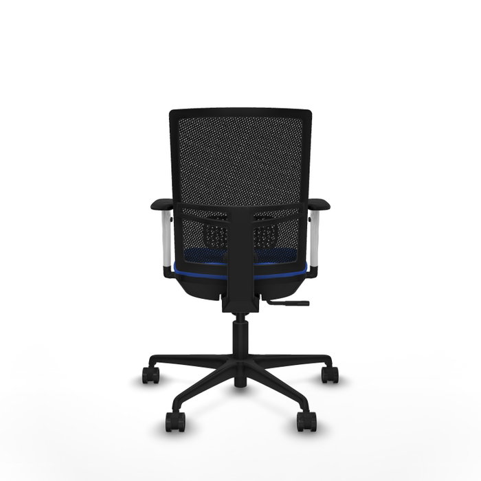 PIQUERAS Y CRESPO Silla de oficina Yunquera con mecanismo Sincro, Azul y Negro