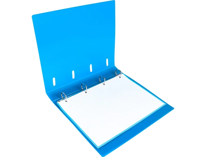 Liderpapel Carpeta con 4 Anillas Mixtas 25mm Azul con Recambio A4 Cuadriculado Liderpapel Carpeta con 4 Anillas Mixtas 25mm Azul con Recambio A4 Cuadriculado