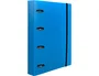 Liderpapel Carpeta con 4 Anillas Mixtas 25mm Azul con Recambio A4 Cuadriculado