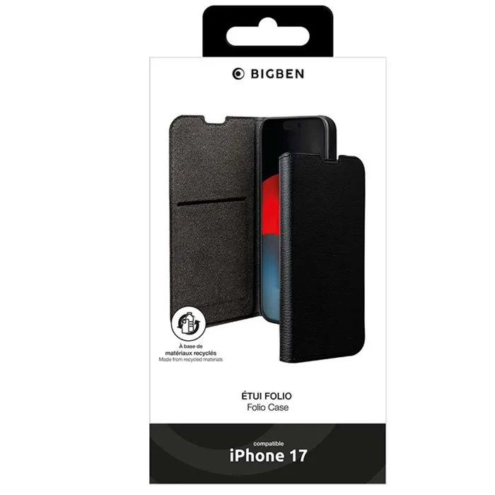 BBC Funda Tipo Libro para iPhone 17, Negro, AABPI11632 BBC Funda Tipo Libro para iPhone 17, Negro, AABPI11632
