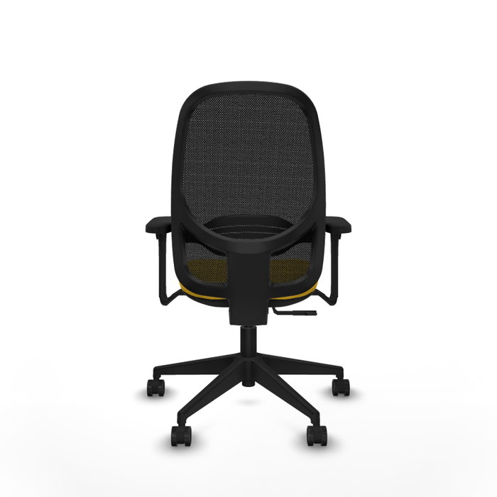 PIQUERAS Y CRESPO Silla de oficina Cilanco con mecanismo Sincro, Amarillo y Negro