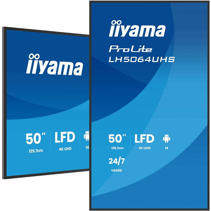 Iiyama ProLite LH7564UHS-B1AG 75 pulg. 4K UHD Android 14