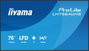 Iiyama ProLite LH7564UHS-B1AG 75 pulg. 4K UHD Android 14