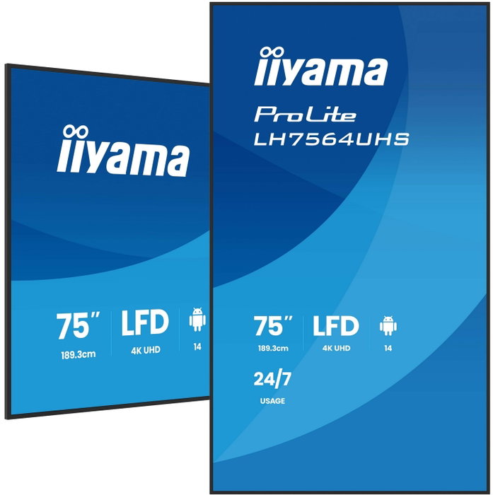 iiyama ProLite LH7564UHS-B1AG 75 Pulgadas 4K UHD Android 14
