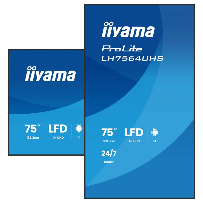 iiyama ProLite LH7564UHS-B1AG 75 Pulgadas 4K UHD Android 14