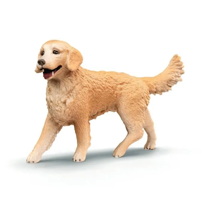 Schleich 42722 Caja para Caseta de Perros con Golden Retriever Farm World para Niños a partir de 4 Años