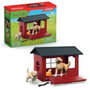 Schleich Caja para caseta para perros con Golden Retriever Farm World