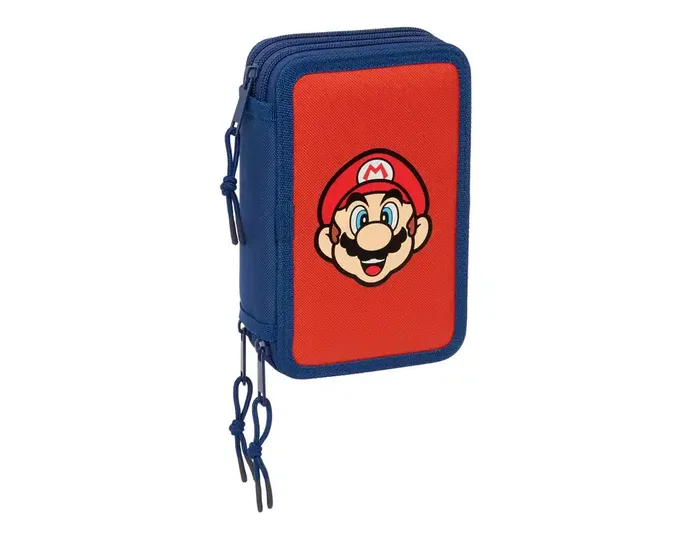SAFTA Estuche Plumier Triple Super Mario Mamma Mia 37 piezas