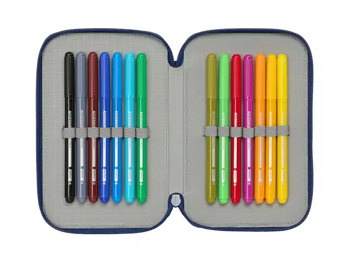 SAFTA Estuche Plumier Triple Super Mario Mamma Mia 37 piezas