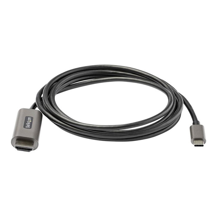 StarTech.com Cable USB-C a HDMI 4K 60Hz HDR10 de 2m, Negro/Plata StarTech.com Cable USB-C a HDMI 4K 60Hz HDR10 de 2m, Negro/Plata