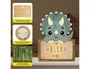 Wondee Lampara Vintiun Personalizable Little Dino Triceratops - Lampara Bebe Noche Madera Sostenible con Nombre, Luz Nocturna Quitamiedos, Funciona a Pilas y USB-C, Incluye Kit
