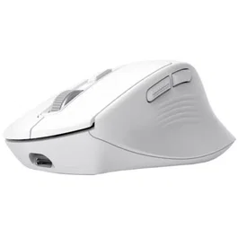 Trust Mouse Inalámbrico Bluetooth/2.4GHz, 7 Botones, 800-3200 DPI Ajustable, Recargable, Color Blanco