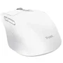 Trust Mouse Inalámbrico Bluetooth/2.4GHz, 7 Botones, 800-3200 DPI Ajustable, Recargable, Color Blanco