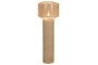 DKD Home Decor Lampara Pie Urban Bambu Ratan Marron 46x46x140 cm E27 50W 220V
