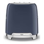 Smeg TSF01NBEU Tostadora 2 Ranuras, Navy Blue, Acero Inoxidable, 6 Niveles de Tostado, 950W