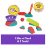 SPIN MASTER Kinetic Sand Mold n' Flow Set - 680g de Arena de Juego Sensorial con Moldes y Herramientas para Niños a Partir de 3 Años