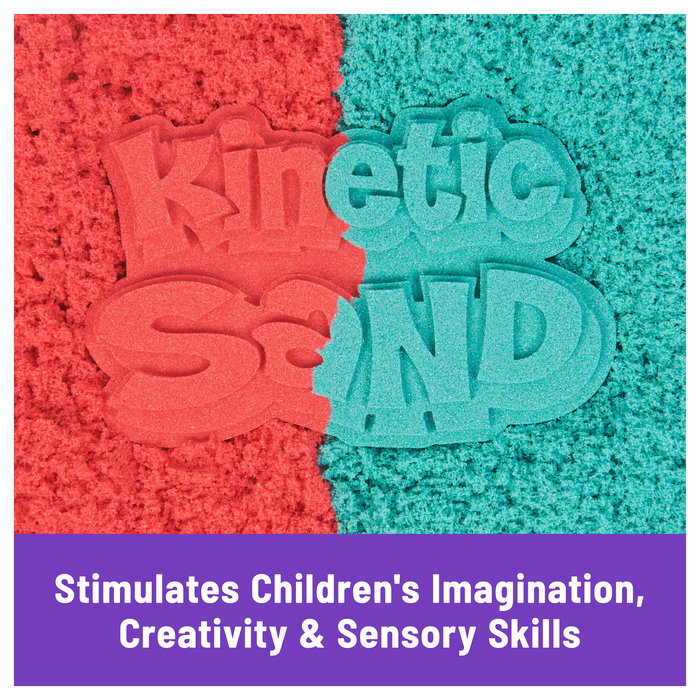 SPIN MASTER Kinetic Sand Mold n' Flow Set - 680g de Arena de Juego Sensorial con Moldes y Herramientas para Niños a Partir de 3 Años