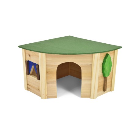Nayeco Caseta Village Corner para roedores, 26x19,5x15,5 cm Nayeco Caseta Village Corner para roedores, 26x19,5x15,5 cm