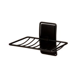 3M Command Jabonera para Baño bath34-mb, Negro Mate, 1 Unidad + 2 Tiras, Carga Máxima 900 g