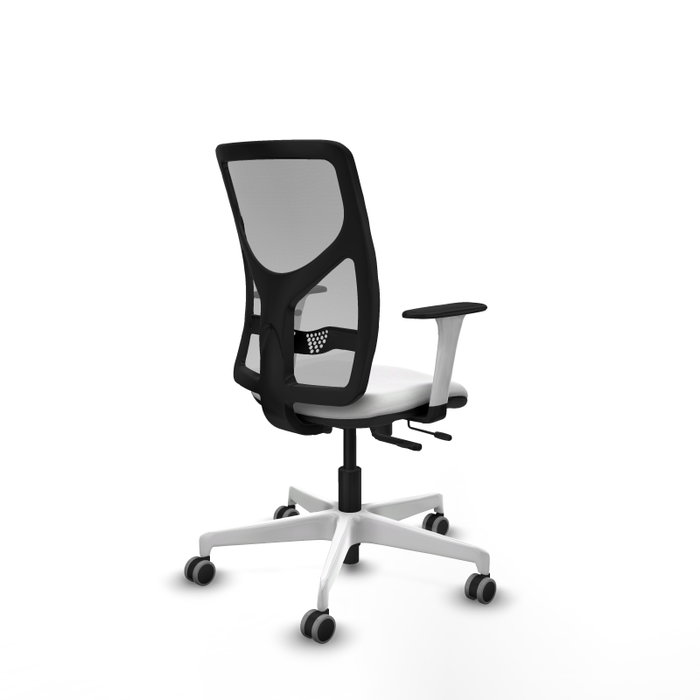 PIQUERAS Y CRESPO Silla de oficina Motilla con mecanismo Sincro/Traslack Blanco y Gris PIQUERAS Y CRESPO Silla de oficina Motilla con mecanismo Sincro/Traslack Blanco y Gris