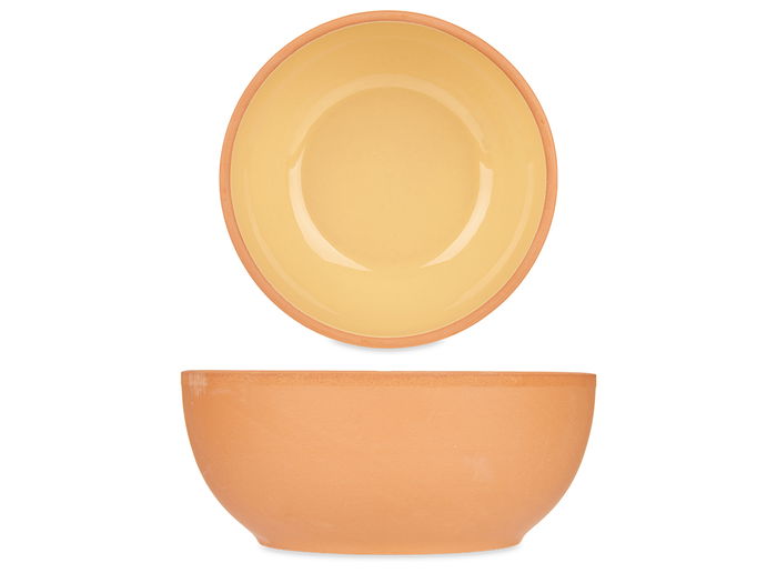 La Dehesa Bowl Barro 20 cm Amarillo Apto Horno Microondas Nevera Lavavajillas (Set de 8)