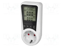 VIRONE Controlador de Enchufe Schuko con Display LCD