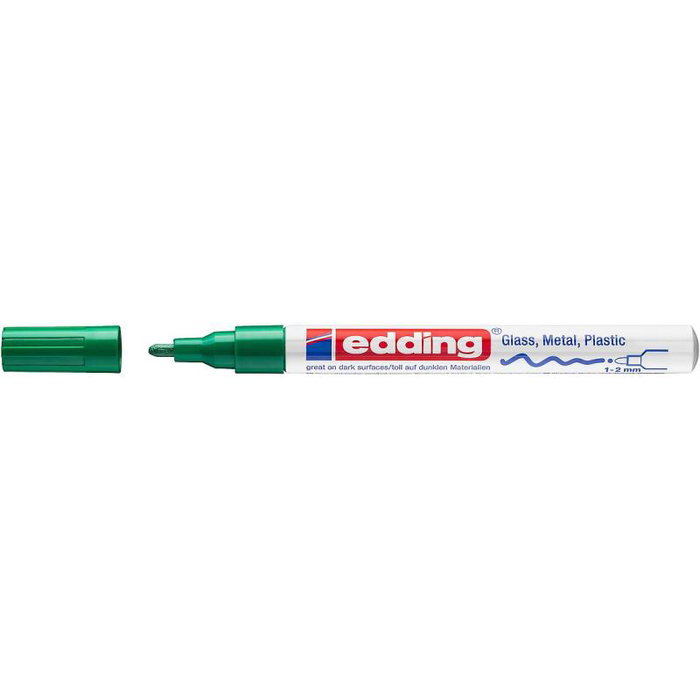 Edding 751 Paint Marker Green - Marcador permanente de pintura (4-751004) 4751004